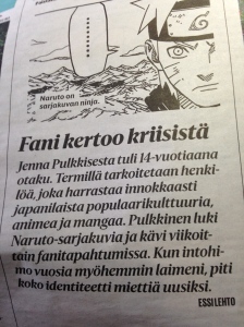 火影忍者的芬蘭文評論